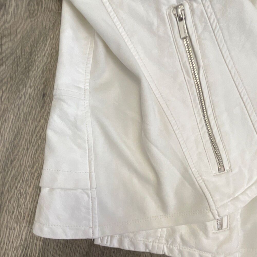 Express Collared Zip Button Jacket White S/P Pock… - image 4